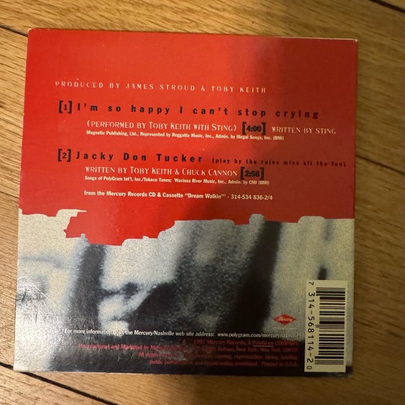 Toby Keith - I'm so Happy CD Single Cardboard Sleeve Contemporary Country rare - Picture 4 of 5